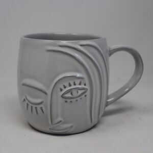 Starbucks Winking Mermaid Mug ~ White ~ 2013 ~ Embossed Design